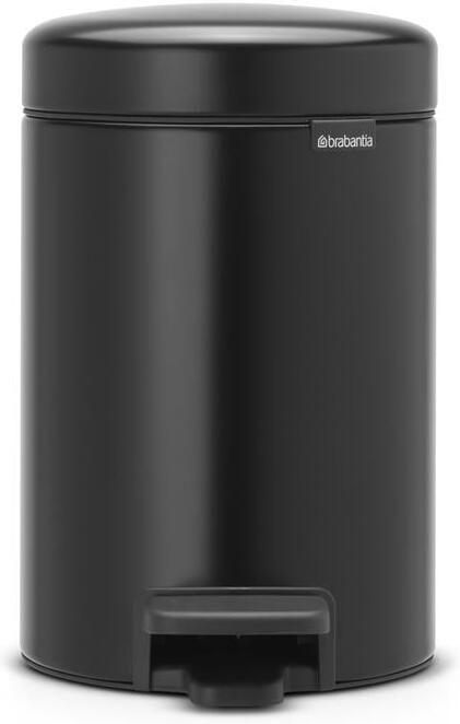 Brabantia NewIcon Pedaalemmer 3 liter kunststof binnenemmer matt black 113321