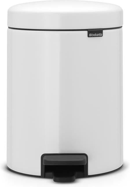Brabantia NewIcon Pedaalemmer 5 liter kunststof binnenemmer wit 112065
