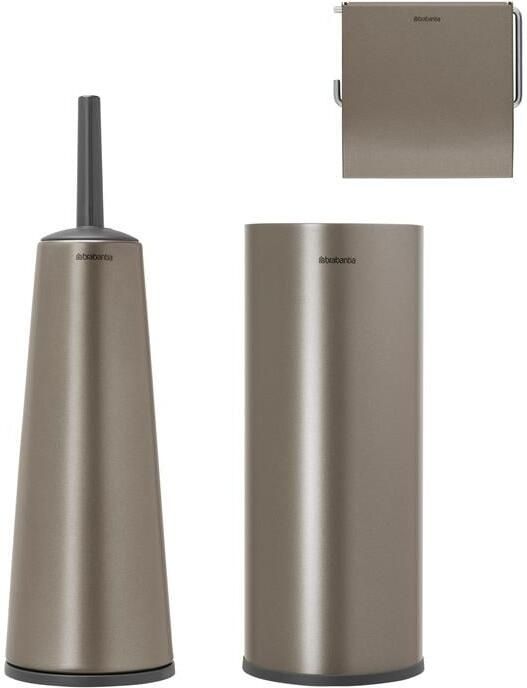 Brabantia ReNew Toiletaccessoireset 3-delig platinum 280641