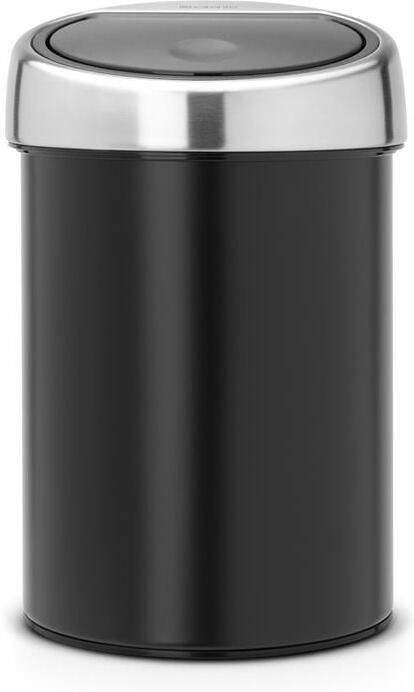 Brabantia Touch Bin Afvalemmer wand 3 liter kunststof binnenemmer matt black 364440
