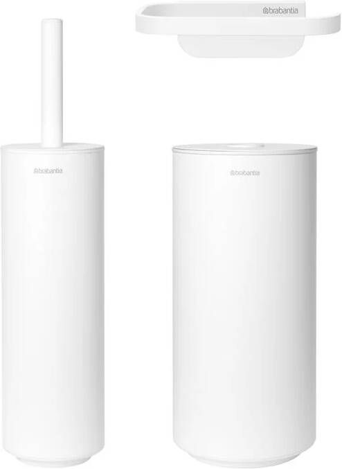 Brabantia MindSet Toiletaccessoires Set van 3 Mineral Fresh White