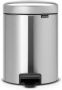 Brabantia NewIcon Pedaalemmer 2 X 2 Liter Met 2 Kunststof Binnenemmers Matt Steel 280467 - Thumbnail 2