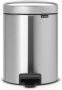 Brabantia NewIcon Pedaalemmer 5 liter kunststof binnenemmer matt steel fingerprint proof 112102 - Thumbnail 2