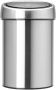 Brabantia Touch Bin Afvalemmer wand 3 liter kunststof binnenemmer matt steel 363986 - Thumbnail 2