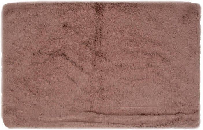 Clayre & Eef Badmat 40x60x2 cm Roze Polyester