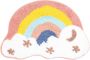 Clayre & Eef Badmat 60x40x1 cm Meerkleurig Polyester Regenboog Meerkleurig - Thumbnail 2