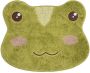 Clayre & Eef Badmat 60x48x1 cm Groen Polyester Kikker Groen - Thumbnail 2