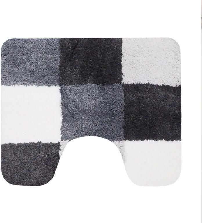 Dutch Decor Dutch House Toiletmat Brest 60x50cm grijs
