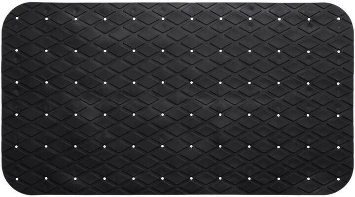 Five 5 Badkamer anti slip mat rubber zwart 70 x 35 cm