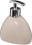 5Five Zeeppompje dispenser Silk kunststeen beige 12.5 cm 300 ml Zeeppompjes - Thumbnail 2