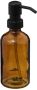 5Five Zeeppompje zeepdispenser van glas bruin 250 ml Zeeppompjes - Thumbnail 2