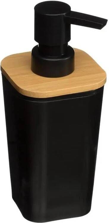 Five 5 Zeeppompje van kunststeen zwart 300 ml zeepdispenser