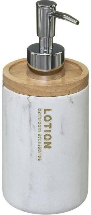 Five 5 Zeeppompje|zeepdispenser marmer look wit 272 ml