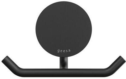 Geesa Opal handdoekhaak dubbel 11 5 x 4 6 x 7 1 cm zwart - Foto 4