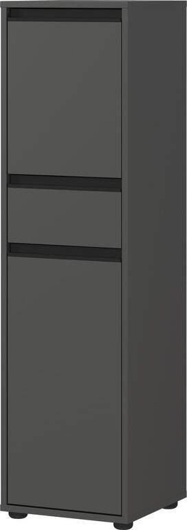 Germania Lemont Grafiet Badkamerkast Slim H121 cm
