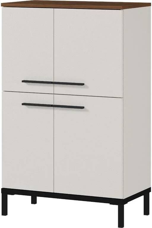 Germania Yonkers Badkamerkast Laag Cashmere|Walnoot