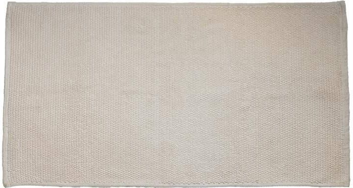 Giga Meubel Badmat Rechthoek Beige Katoen 60x110x1cm Jovi