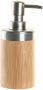 Items Zeeppompje dispenser bruin bamboe hout 7 x 17 cm Zeeppompjes - Thumbnail 2