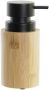 Items Zeeppompje dispenser bamboe rvs in kleur hout zwart 8 x 16 cm Zeeppompjes - Thumbnail 2