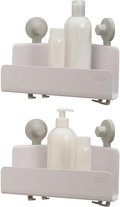 Joseph EasyStore Douche Organizer Hoekmodel Set van 2 Stuks Nylon Wit - Foto 2