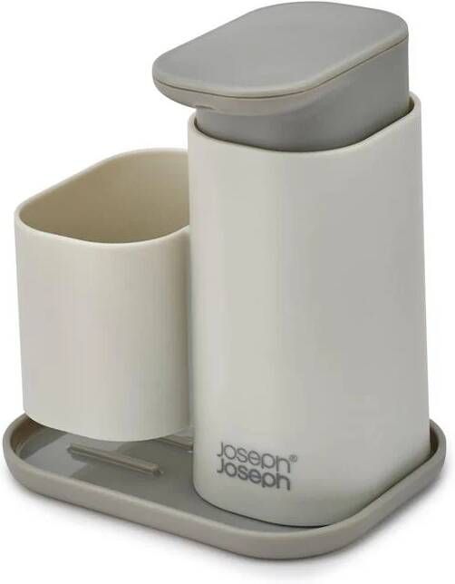 Joseph Zeepdispenser met Sponshouder Grijs|Wit | Duo