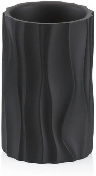 Kela Badkamer Drinkbeker Polyresin Zwart | Merida