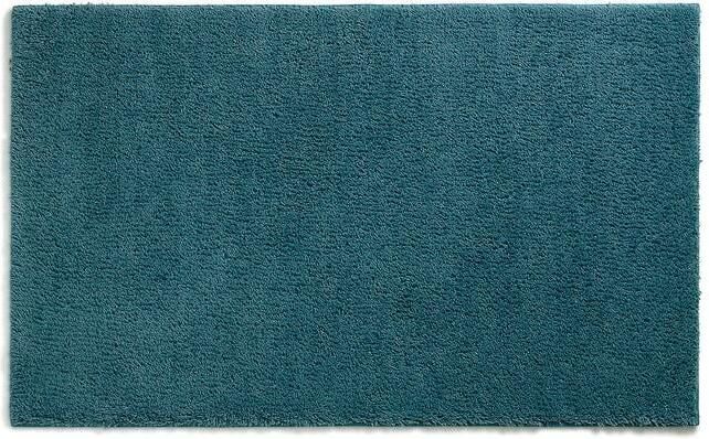 Kela Badmat 120 x 70 cm Polyester Petrol Blauw Maja