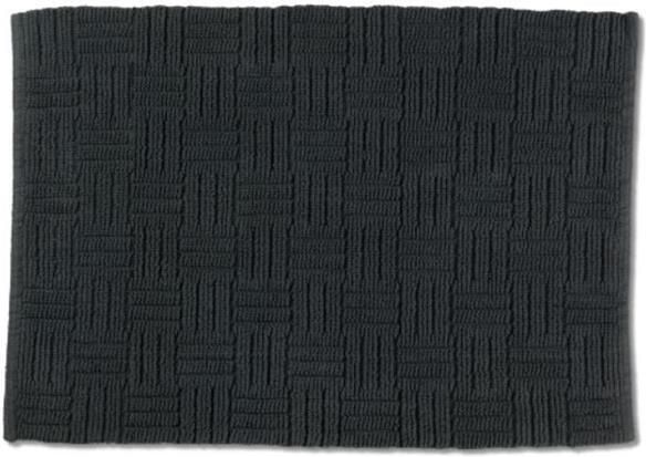 Kela badmat Leana 80 x 50 cm katoen donkergrijs