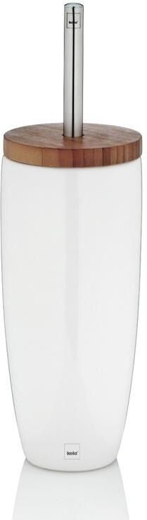 Kela toiletborstel Natura 37 5 cm keramiek wit 2-delig