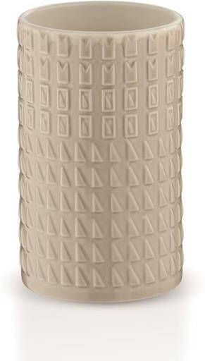 Kela drinkbeker Lenora 11 x 6 5 cm porselein taupe