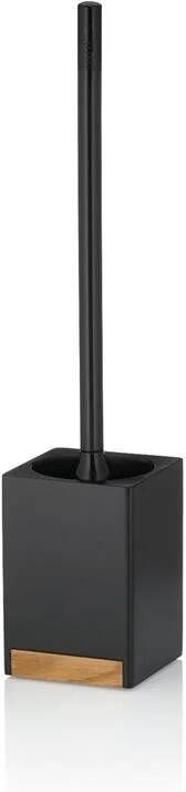 Kela Wc-borstel Houder Hout Zwart | Cube