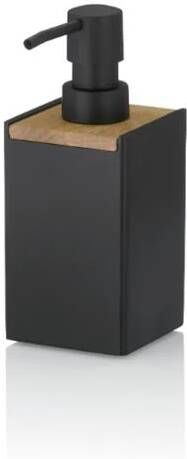 Kela Zeepdispenser Hout Zwart | Cube
