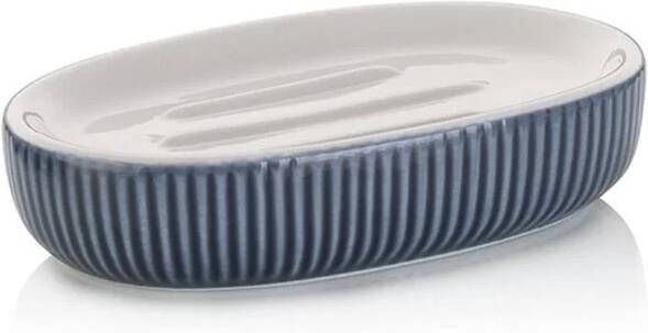 Kela Zeephouder Keramiek Rook Blauw | Ava