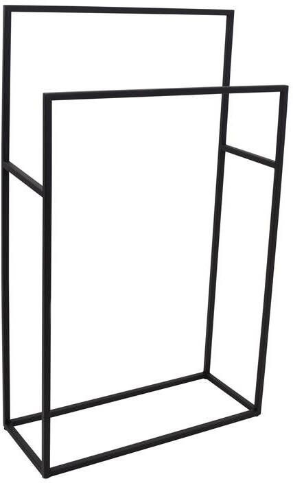 Loft42 Firm Handdoekenrek 2 roedes Zwart Metaal