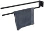 Loft42 Firm Wandhanddoekenrek Zwart Metaal - Thumbnail 2