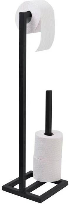 Loft42 Jack Toiletrolhouder Zwart Metaal