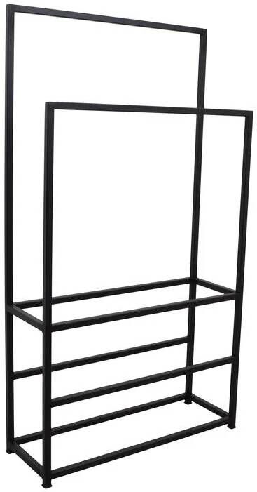 Loft42 Moca Handdoekenrek Dressboy Kledingrek Zwart Metaal