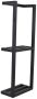 Loft42 Pim Wandhanddoekenhouder 2 laags Zwart Metaal - Thumbnail 2