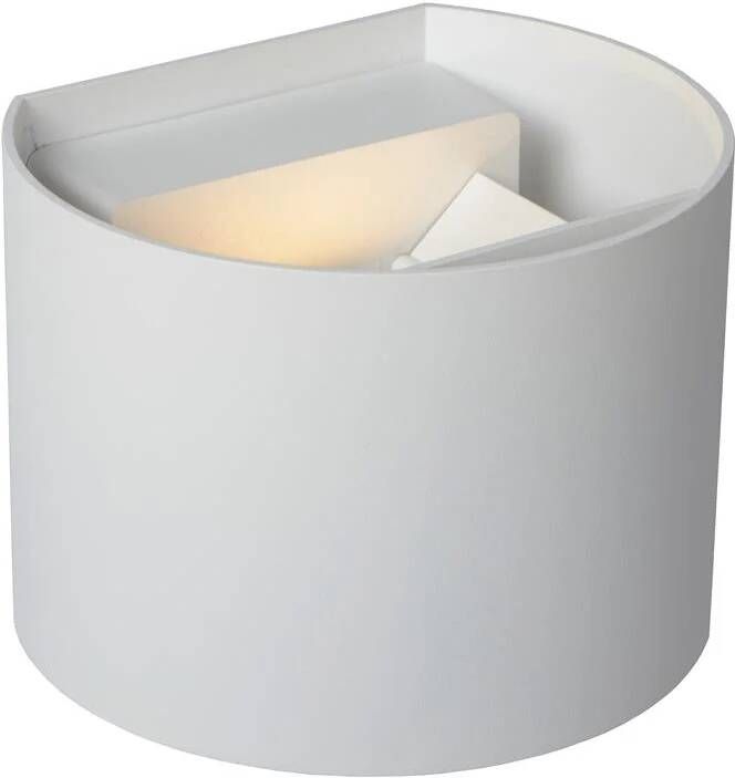 Lucide Axi Wandspot Badkamer Rond LED 2x3 5W 2700K IP54 Wit