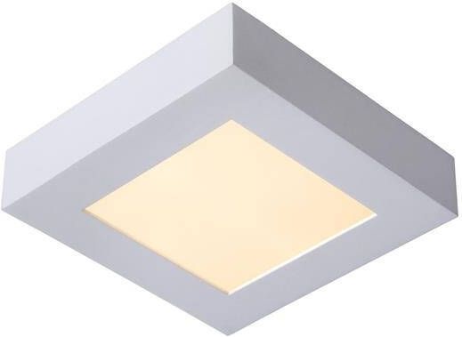 Lucide Brice-Led Plafonnière Badkamer LED 1x15W 3000K IP44 Wit