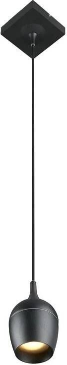 Lucide Preston Hanglamp Badkamer Ø 10 cm 1xGU10 IP44 Zwart
