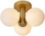 Lucide Trudy Plafonnière Badkamer Ø 28 cm 3xG9 IP44 Mat Goud Messing - Thumbnail 1