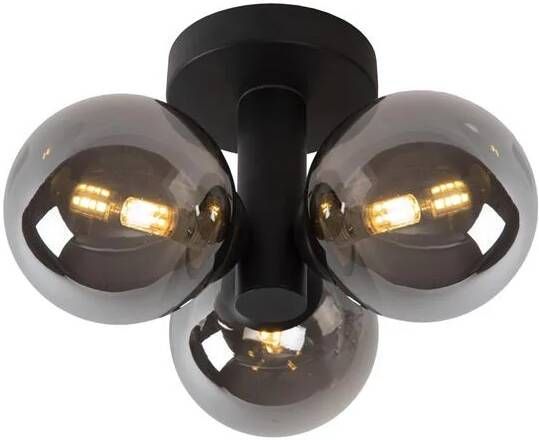 Lucide Trudy Plafonnière Badkamer Ø 28 cm 3xG9 IP44 Zwart