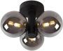 Lucide Trudy Plafonnière Badkamer Ø 28 cm 3xG9 IP44 Zwart - Thumbnail 1