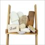 MARBEAUX Badset Verzorgingset 30x30x6 5cm Hout - Thumbnail 2