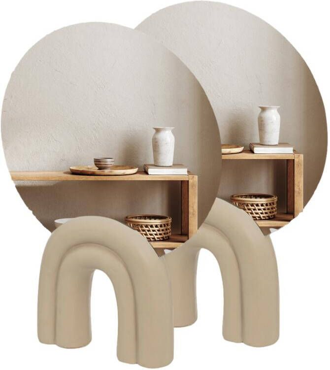 MISOU Make up Spiegel op Standaard Set van 2 Vensterbank Decoratie...