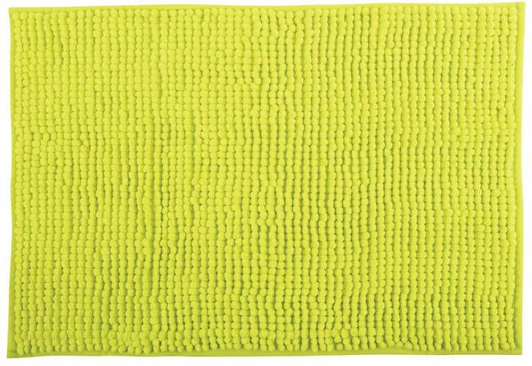 MSV Badkamerkleed|badmat voor op de vloer appelgroen 40 x 60 cm