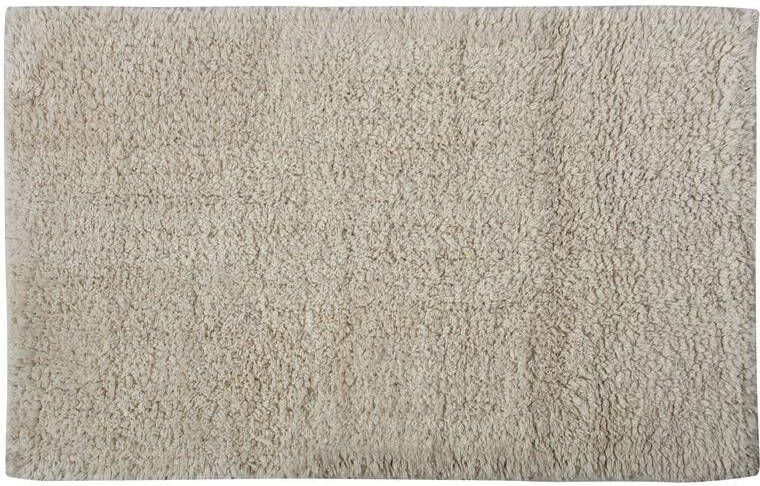 MSV Badkamerkleedje|badmat voor op de vloer creme wit 45 x 70 cm