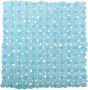 MSV Douche bad anti-slip mat badkamer pvc aqua blauw 53 x 53 cm Badmatjes - Thumbnail 2