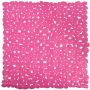 MSV Douche bad anti-slip mat badkamer pvc fuchsia roze 53 x 53 cm Badmatjes - Thumbnail 2